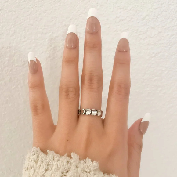 925 Sterling Silver Layer Stackable Ring Multi Layer Dainty Ring Band - Picture 3 of 8